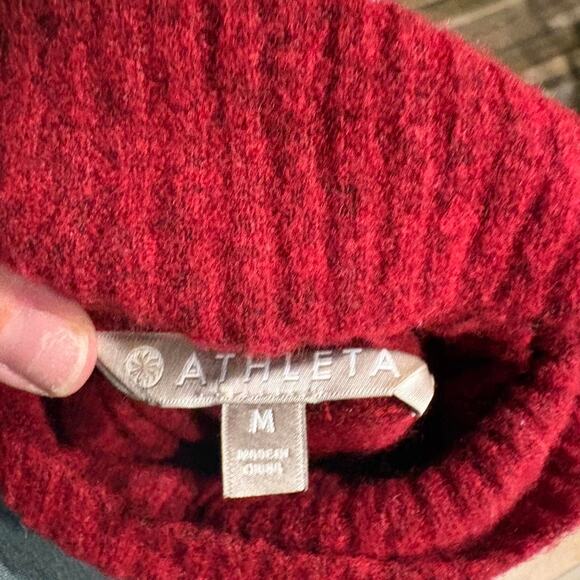 Red turtleneck sweater |Knit Wool blend Sweater | Y2K Preppy - Picture 3 of 6